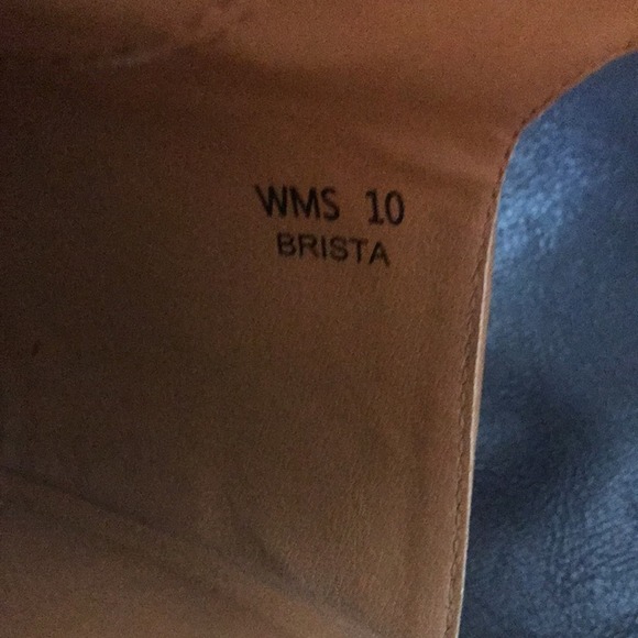 Dolce Vita Brista Tan Peep toe Stacked Block heel Bootie sandal size 10 - Picture 7 of 11